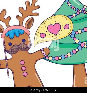 Weihnachten stand Requisiten cartoons Stock Vektor