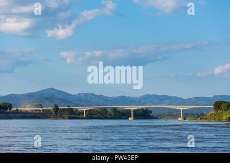 Thai-Lao Friendship Bridge, Thailand Stockfoto