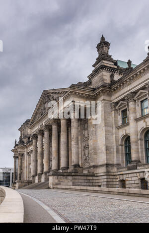 Reichstag, Sitz des deutschen Parlaments (Deutscher Bundestag) in Berlin, Deutschland Stockfoto