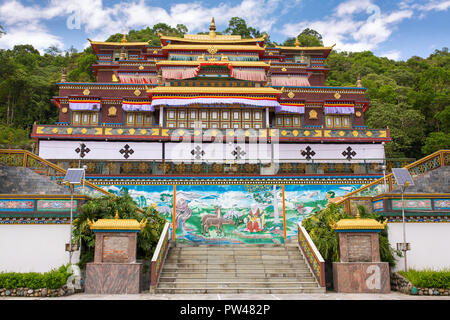 Ranka (Lingdum oder Pal Zurmang Kagyud) Kloster in Gangtok. Stockfoto
