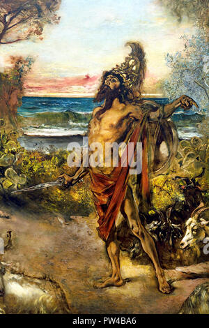 ODYSSEUS VOR DER CIRCE, 1884/85 von Anton Romako 1832 1889