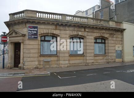 Bankfiliale Schließung Stockfoto