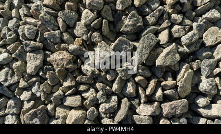 Zerkleinert gebrochenem Stein breakstone Textur und Hintergrund Stockfoto
