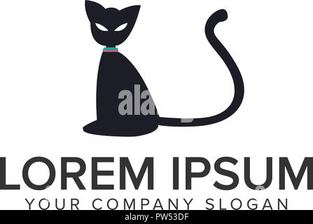 Cat Logo Design Konzept Vorlage. voll editierbar Vektor Stock Vektor