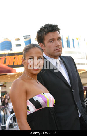 Jennifer Lopez, Ben Affleck 02/09/03 DAREDEVIL Premiere @ Mann Dorf Theater, Westwood Foto von Izumi Hasegawa/Hollywood Nachrichten Leitung Datei Referenz # 33683 481 HNWPLX Stockfoto