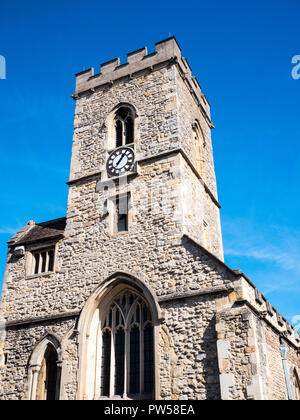 Kirche St. Nikolaus, Bridge St, Abingdon, Oxfordshire, England, UK, GB. Stockfoto