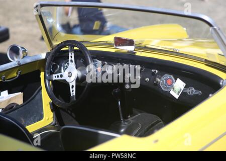 Im Cockpit im Château de Neuville in Gambais (78) - Frankreich. Stockfoto