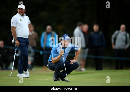 Padraig Harrington bei Tag zwei der Britischen Meister an der Walton Heath Golf Club, Surrey. Stockfoto