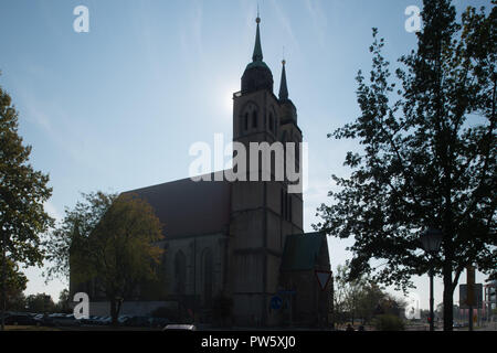 10 Oktober 2018, Sachsen-Anhalt, Magdeburg: St. John's Church. Die ehemalige Kirche zerstört und mehrmals umgebaut. Heute ist die Kirche ein Ort für Veranstaltungen. (Wochenende Umfrage "Freie Kirchen und ihre Verwendung" von 13.10.2018) Foto: Klaus-Dietmar Gabbert/dpa-Zentralbild/ZB Stockfoto