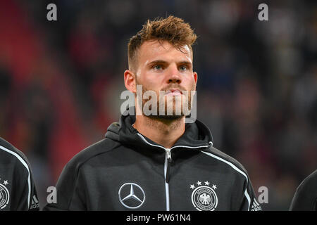 Ingolstadt, Bayern. 12 Okt, 2018. Fußball, U-21 Männer: EM-Qualifikation, Deutschland gegen Norwegen, Runde 1, Gruppe 5, 13. Spieltag bei Audi Sportpark. Deutschlands Eduard Loewen. Foto: Armin Weigel/dpa/Alamy leben Nachrichten Stockfoto