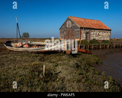 Thornham alter Hafen in den Sumpfgebieten in der Nähe von Hunstanton an der nördlichen Küste von Norfolk Stockfoto