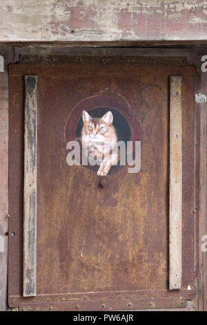 Graffiti, Trompe-l oeil Troyes Frankreich Stockfoto