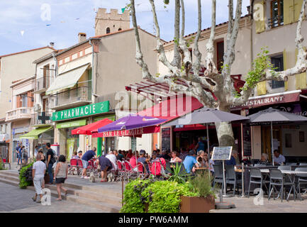Avenue de la Libération Argeles, Frankreich Stockfoto