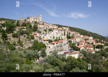 Eus Frankreich eine schönste Dorf Stockfoto