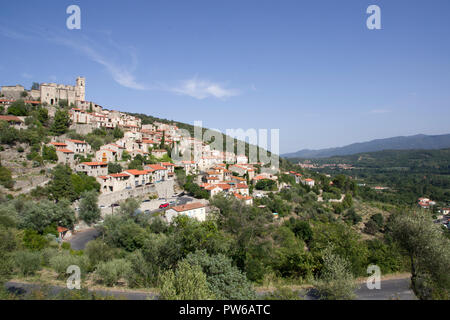 Eus Frankreich eine schönste Dorf Stockfoto