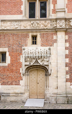 Palast der Erzbischöfe Sens dekorative gewölbten doorwayl Stockfoto