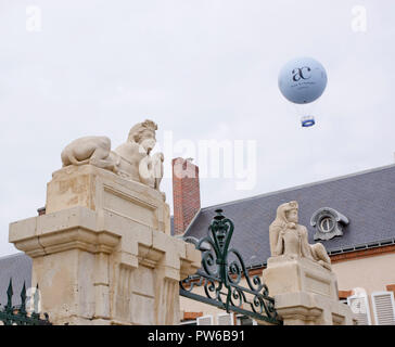 Perrier Jouet Gebäude Sphinx Epernay. Stockfoto