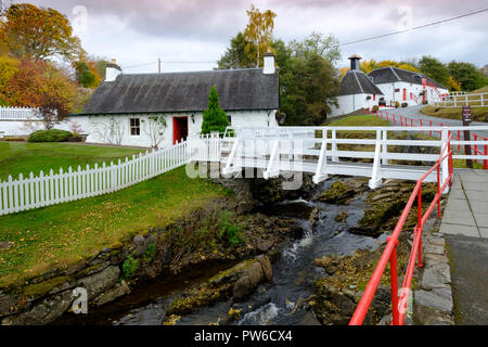 Edradour Distillery in Pitlochry, Schottland, Vereinigtes Königreich Stockfoto