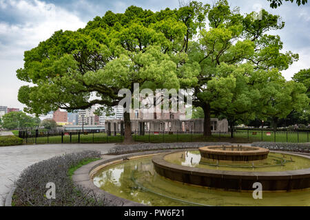 Hiroshima, Japan - 27. JUNI 2017: Atombombendom Memorial Building in Hiroshima, Japan Stockfoto