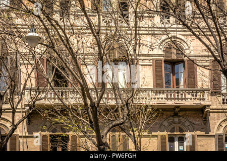 Die historische Accardo Palace in der Hauptstraße "Via Roma", Cagliari, Sardinien, Italien Stockfoto