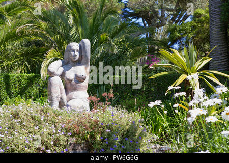 Gaia, die Mutter Erde, Tresco Abbey Garten, Tresco, Isles of Scilly, Großbritannien Stockfoto