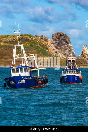 Fischtrawler. Stockfoto