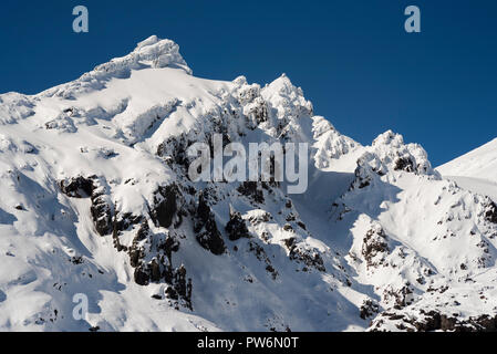 Ruapehu District, Neuseeland. Pinnacle Ridge Stockfoto