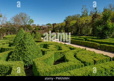 Parterre Garten in Alowyn Gärten, Yarra Glen, Victoria, Australien Stockfoto