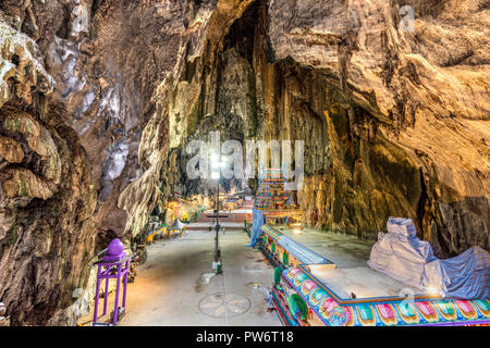 Innenraum der Batu Höhlen, Selangor, Kuala Lumpur, Malaysia Stockfoto