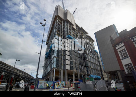 Neue vereinigen Studenten Universität unterkunft Blöcke gebaut Liverpool Merseyside England Großbritannien Stockfoto