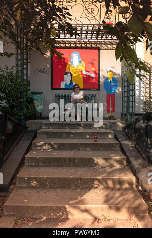 Die Coulée Verte René-Dumont oder Promenade Plantée, Paris, Frankreich Stockfoto