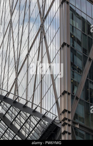 Die broadgate Tower, einem Hochhaus in der Londoner Main Financial District, der Stadt London, England, Großbritannien Stockfoto