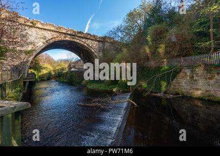 Bögen von Dean Bridge, Wasser von Leith, Edinburgh, Schottland, Vereinigtes Königreich Stockfoto