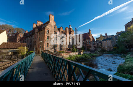 Water of Leith Walkway, Dean Village, Edinburgh, Schottland, Großbritannien Stockfoto