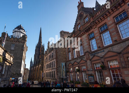 Die Nabe, Aula, Royal Mile, Edinburgh, Schottland, Vereinigtes Königreich Stockfoto