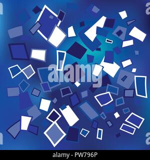 Blue Grid Mosaik Hintergrund kreative Vector Template Design