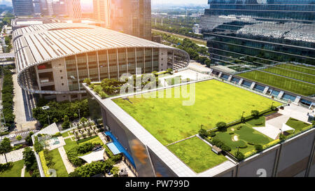 Luftbild von Guangzhou städtische Landschaft Stockfoto