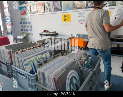 Berlin vinyls Store Stockfoto