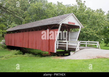 Die cutler Donahoe Brücke im Winterset City Park, Winterset, Madison County, Iowa Stockfoto