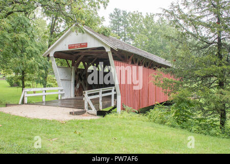 Die cutler Donahoe Brücke im Winterset City Park, Winterset, Madison County, Iowa Stockfoto