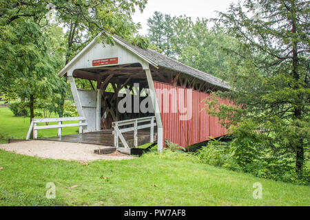 Die cutler Donahoe Brücke im Winterset City Park, Winterset, Madison County, Iowa Stockfoto