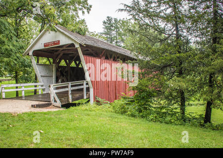 Die cutler Donahoe Brücke im Winterset City Park, Winterset, Madison County, Iowa Stockfoto