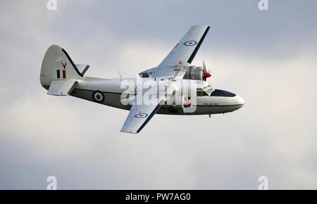 Percival Pembroke C1 Fliegen an das IWM Duxford Airshow 2018 Schlacht von Großbritannien Stockfoto