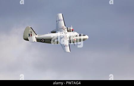 Percival Pembroke C1 Fliegen an das IWM Duxford Airshow 2018 Schlacht von Großbritannien Stockfoto