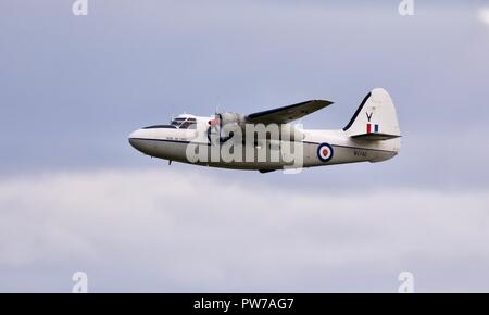 Percival Pembroke C1 Fliegen an das IWM Duxford Airshow 2018 Schlacht von Großbritannien Stockfoto