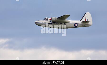 Percival Pembroke C1 Fliegen an das IWM Duxford Airshow 2018 Schlacht von Großbritannien Stockfoto