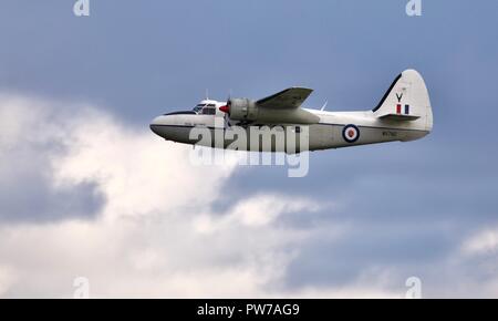 Percival Pembroke C1 Fliegen an das IWM Duxford Airshow 2018 Schlacht von Großbritannien Stockfoto