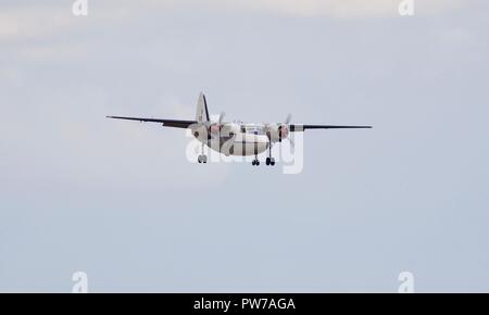 Percival Pembroke C1 Fliegen an das IWM Duxford Airshow 2018 Schlacht von Großbritannien Stockfoto