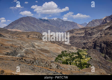 Schöne Aussichten entlang des Weges in der Bartang Tal, Tadschikistan Stockfoto