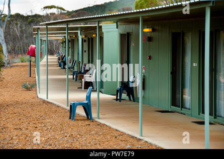 Mining Camp Unterkunft Zimmer Stockfoto